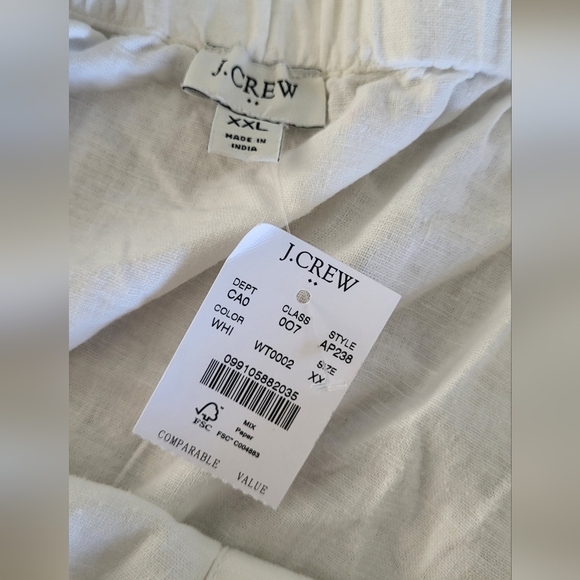 J Crew Linen Button Front Wide Strap Tank Size 2X - Picture 4 of 11